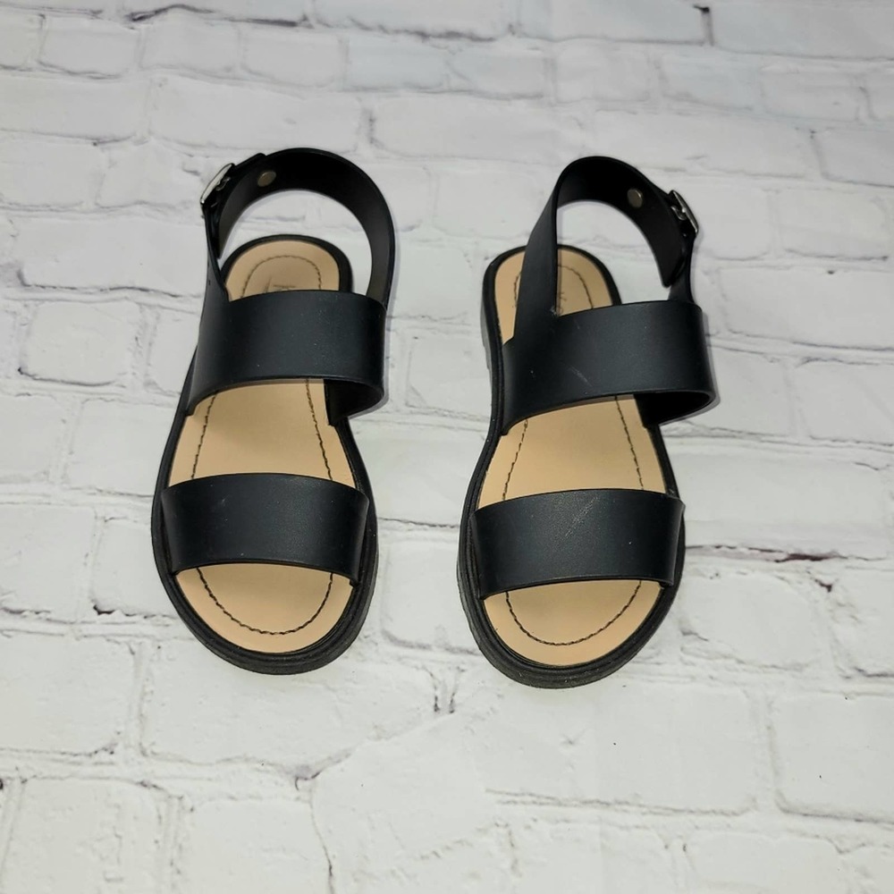 Kali Childrens Size 11 Black Man Made Material Ankle Strap